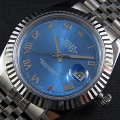 Clone Swiss ETA2836 Rolex Datejust II Asian Swiss Blue Dial Mens Watch